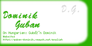 dominik guban business card